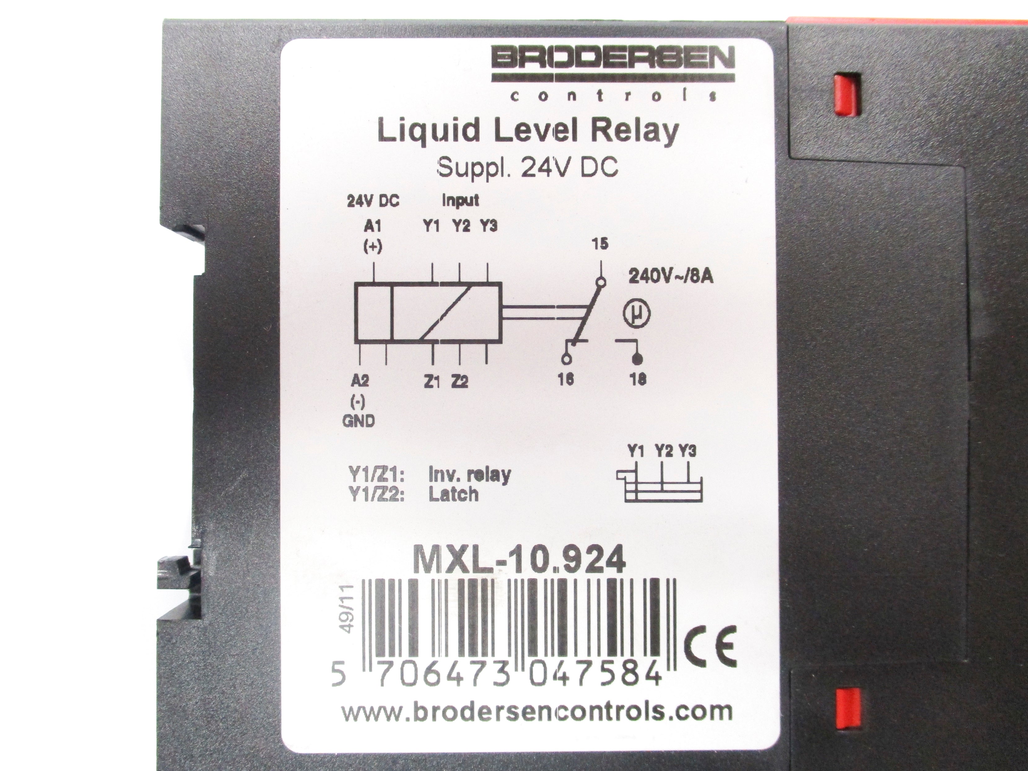 BRODERSEN CONTROLS MXL-10.924 240V 8A NSMP