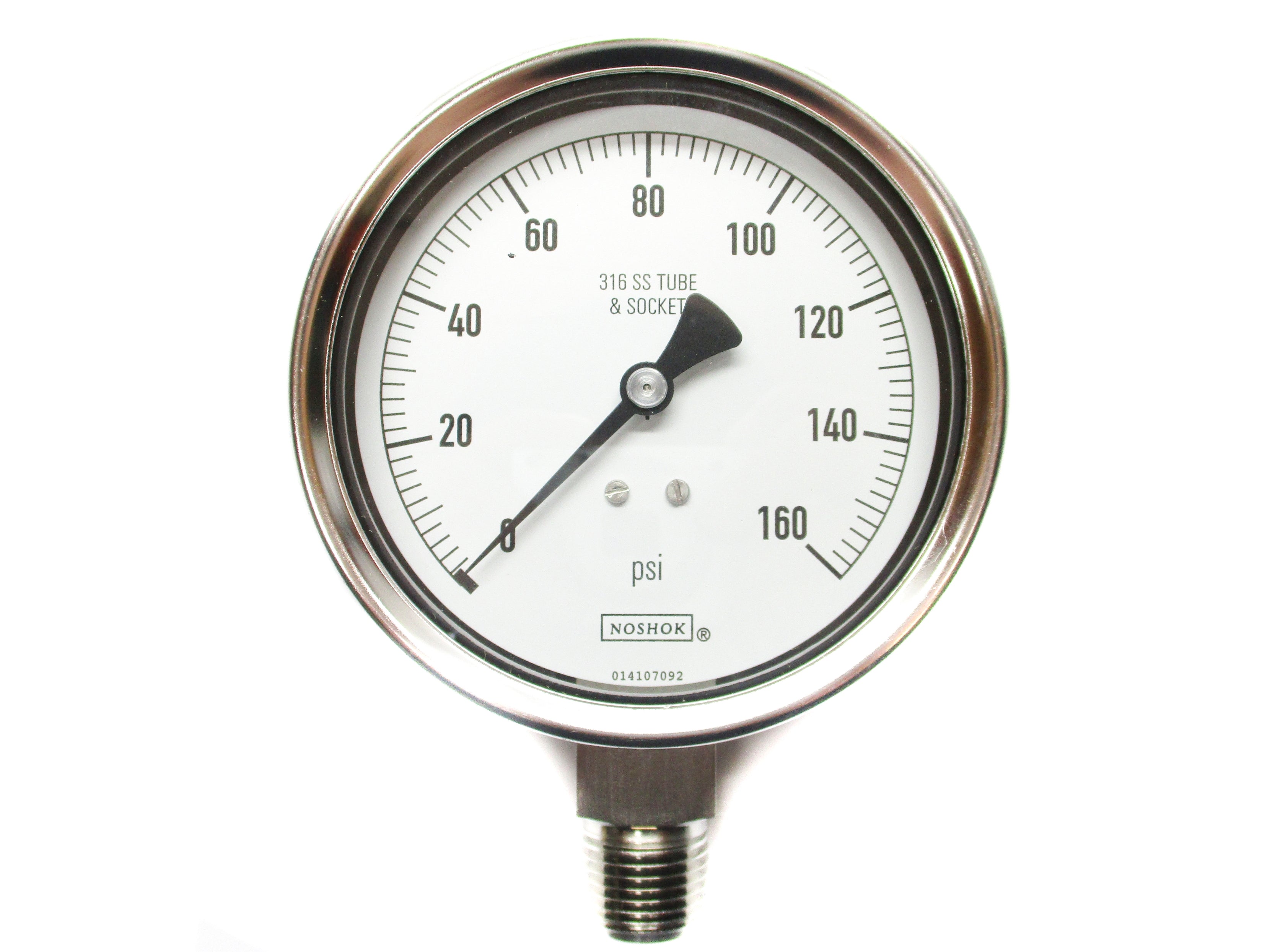 NOSHOCK 40-400-160-PSI 0-160PSI 4" NSMP