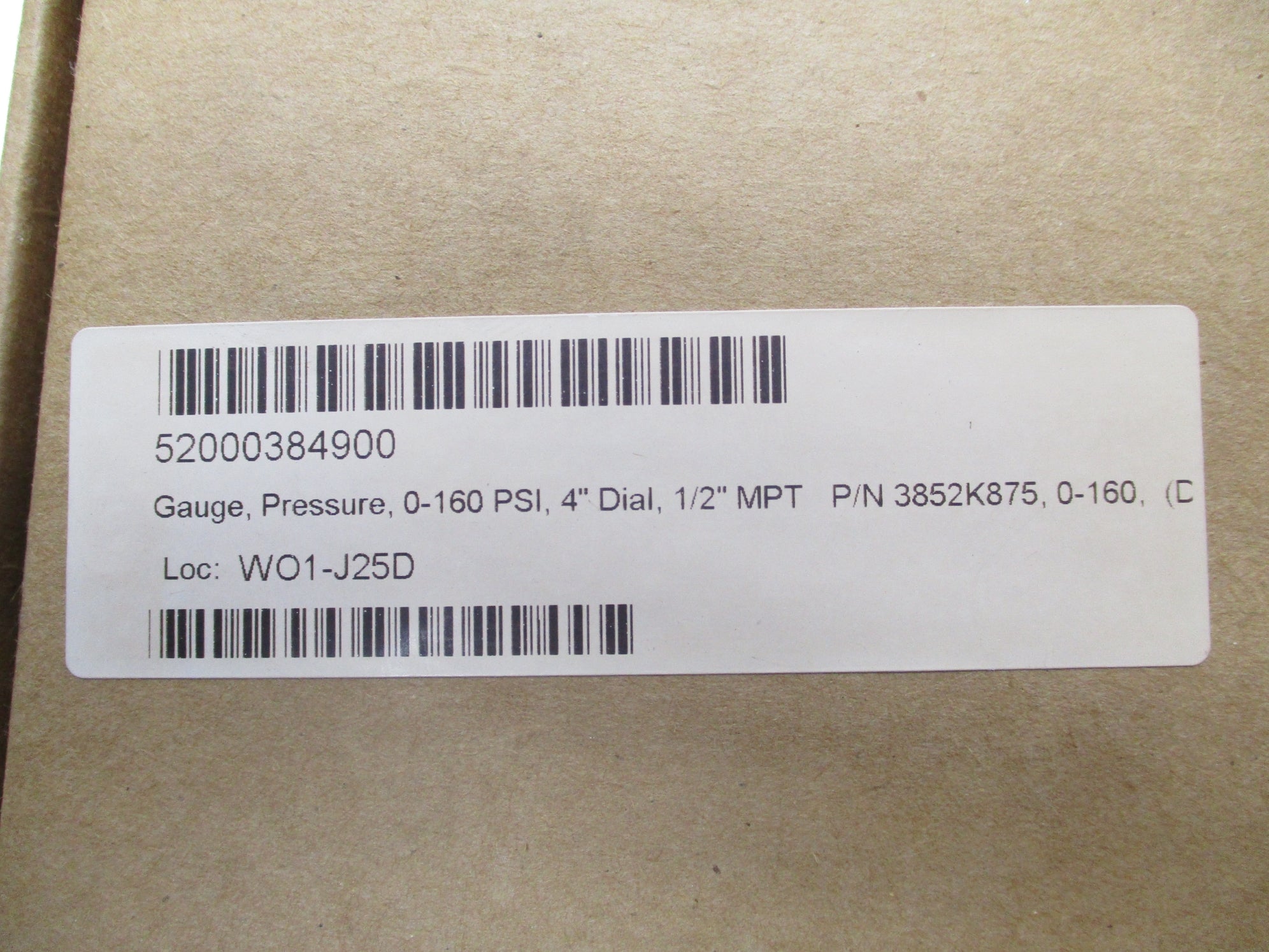 NOSHOCK 40-400-160-PSI 0-160PSI 4" NSMP