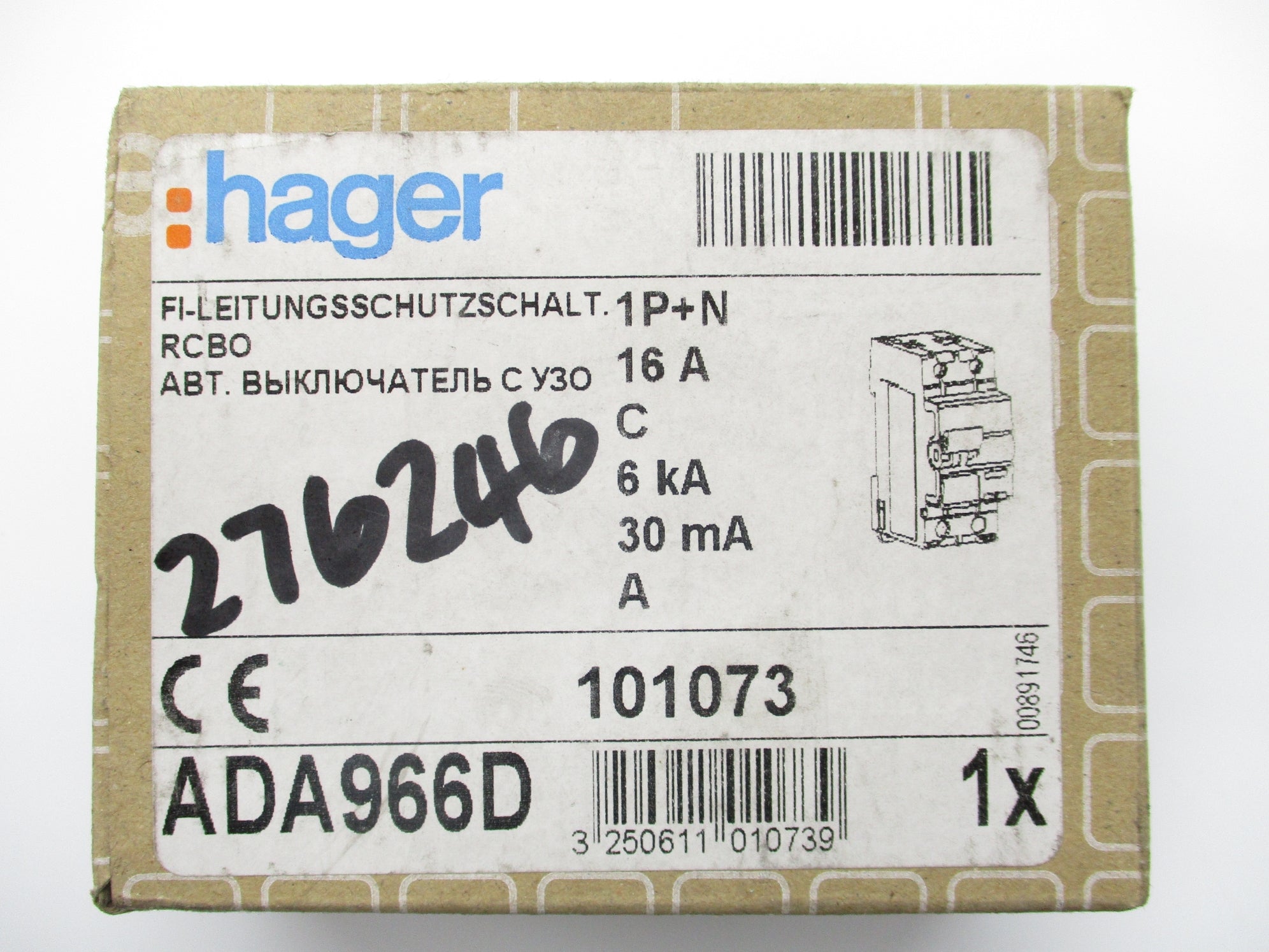 HAGER ADA966D GD1310 230V 16A NSMP