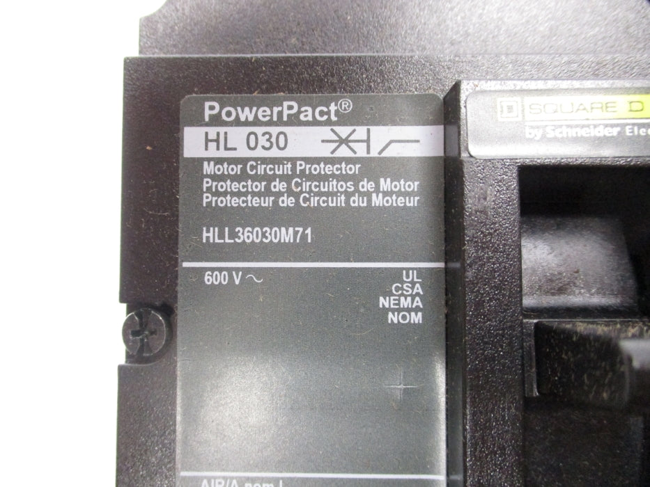 SQUARE D HLL36030M71 600V 30A NSMP