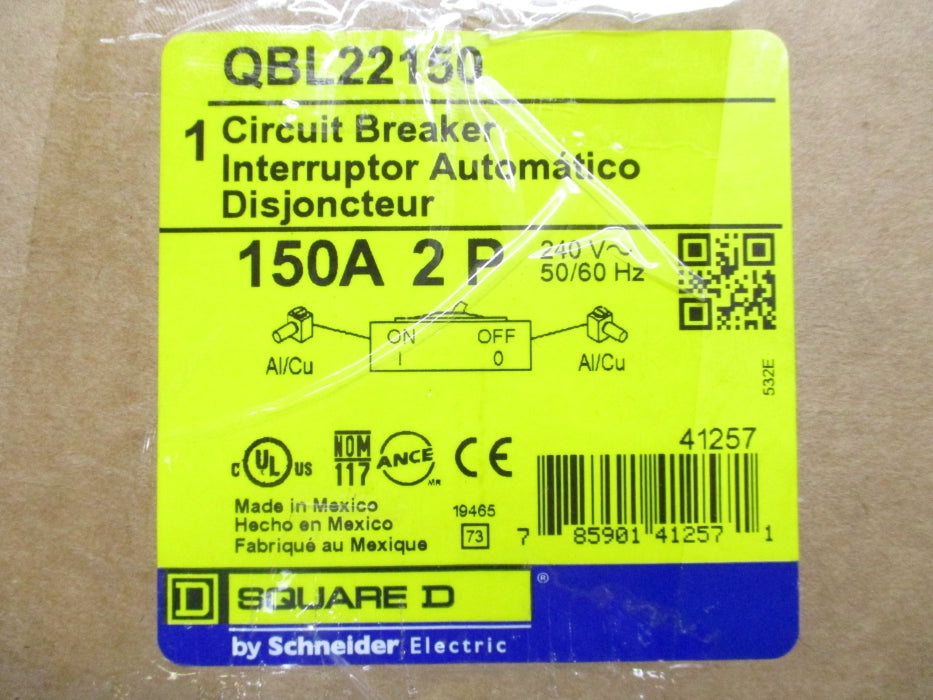 SQUARE D QBL22150 240V 150A NSMP