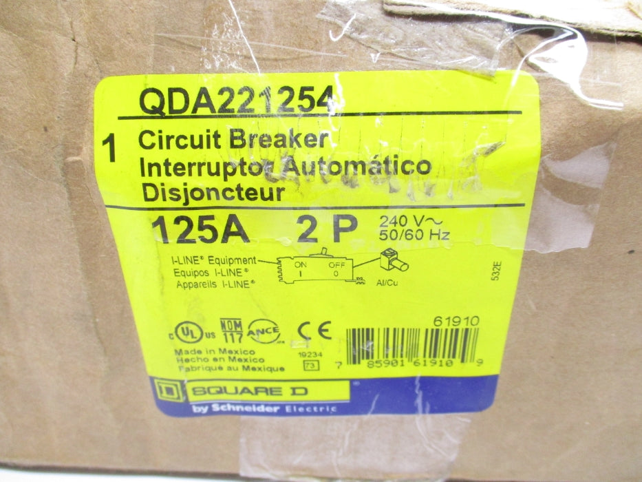 SQUARE D QDA221254 240V 125A NSMP