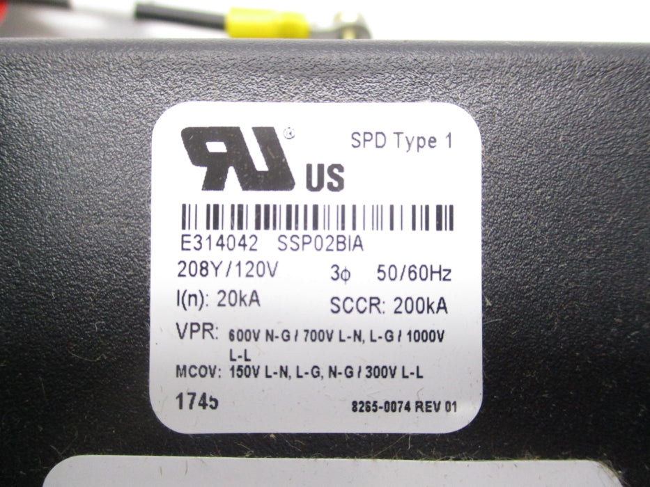 SQUARE D SSP02BIA20PBQ1 SER. 001 NSMP