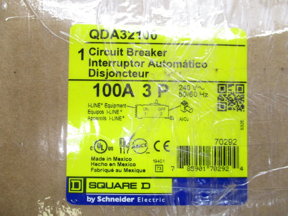 SQUARE D QDA32100 240V 100A (AS PICTURED) NSMP