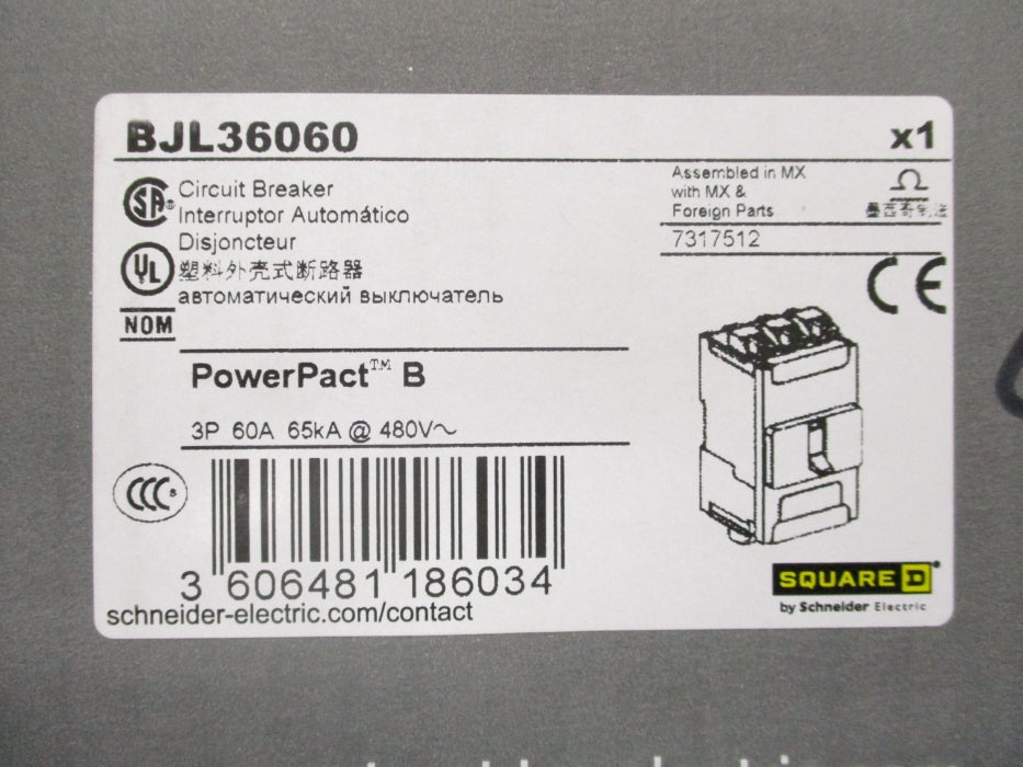 SQUARE D BJL36060 480V 60A NSMP