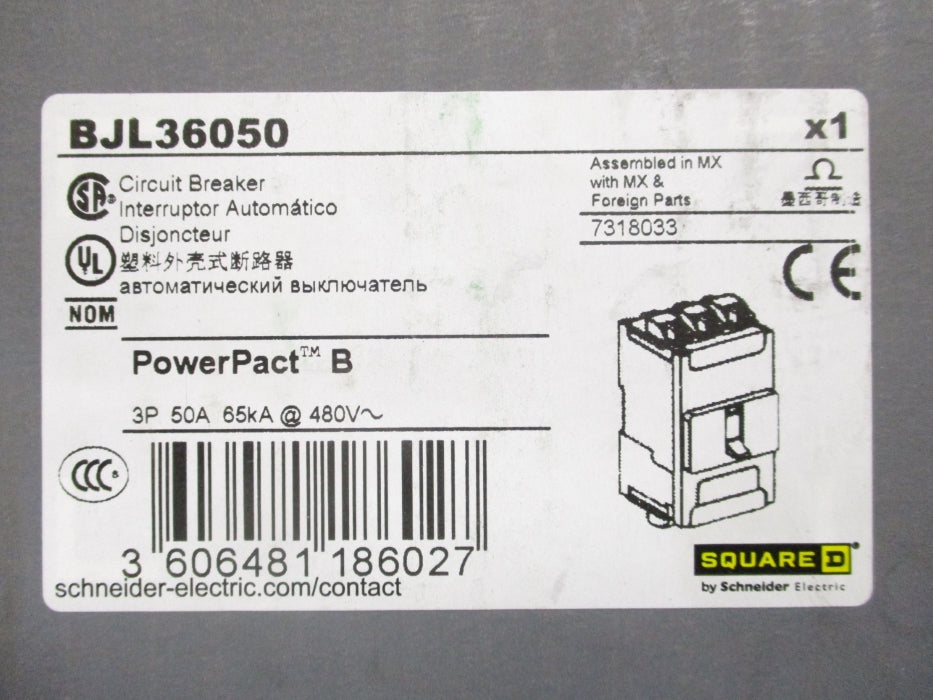 SQUARE D BJL36050 480V 50A NSMP