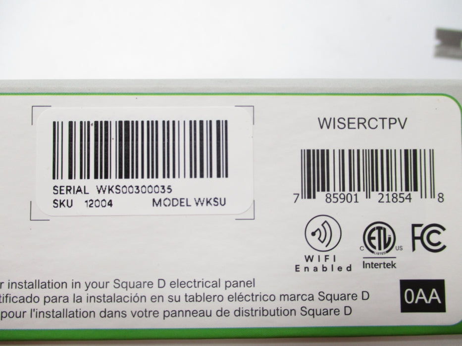 SQUARE D WISERCTPV WKSU NSFS