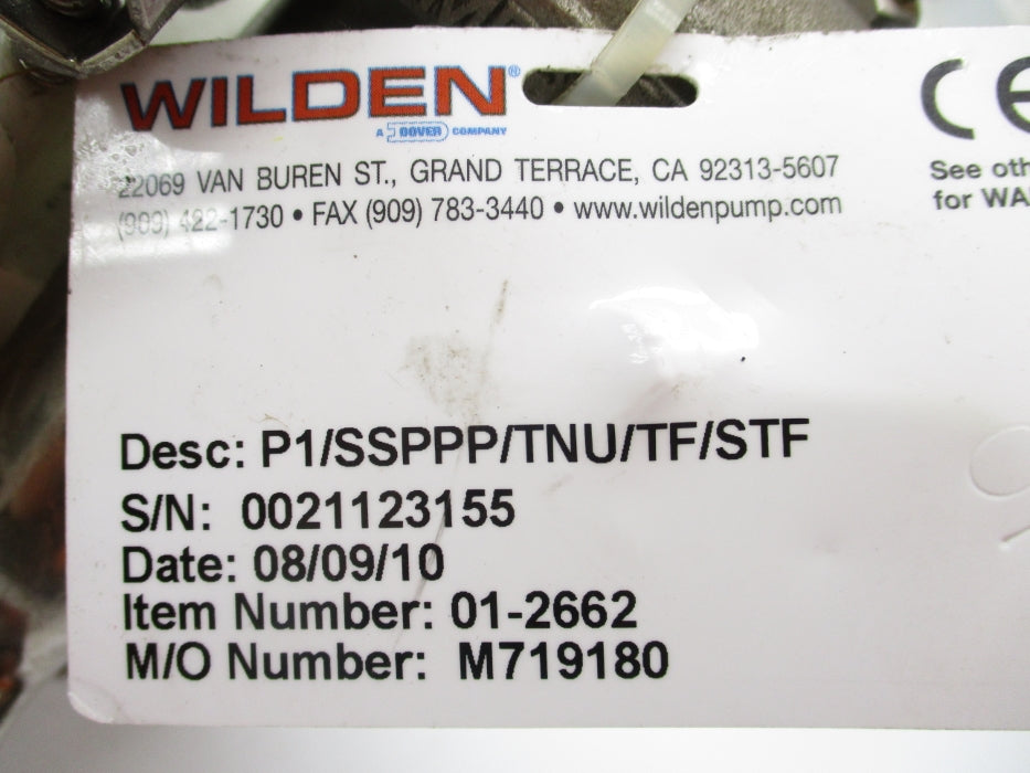 WILDEN P1/SSPPP/TNU/TF/STF NSNP