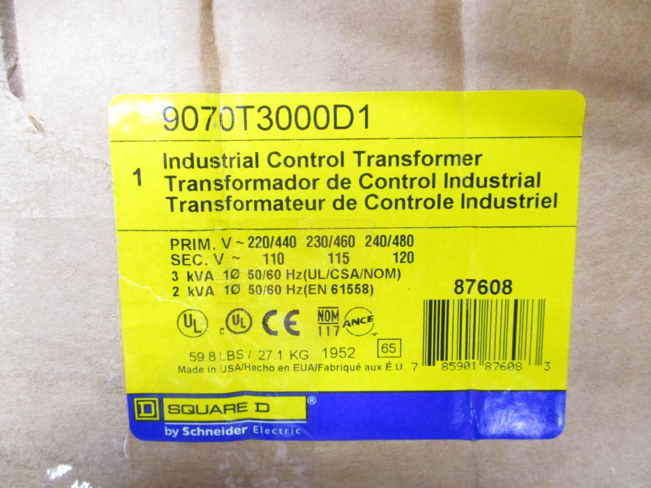 SQUARE D 9070T3000D1 240/480V NSNP