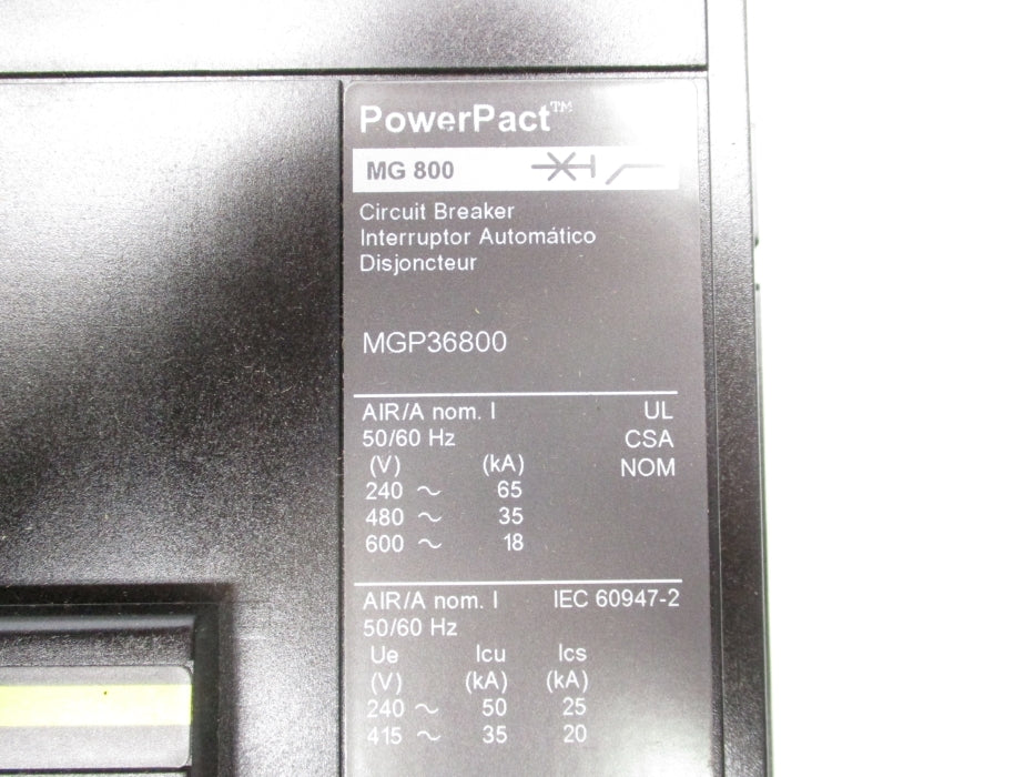 SQUARE D MJP36800 600V 800A NSMP