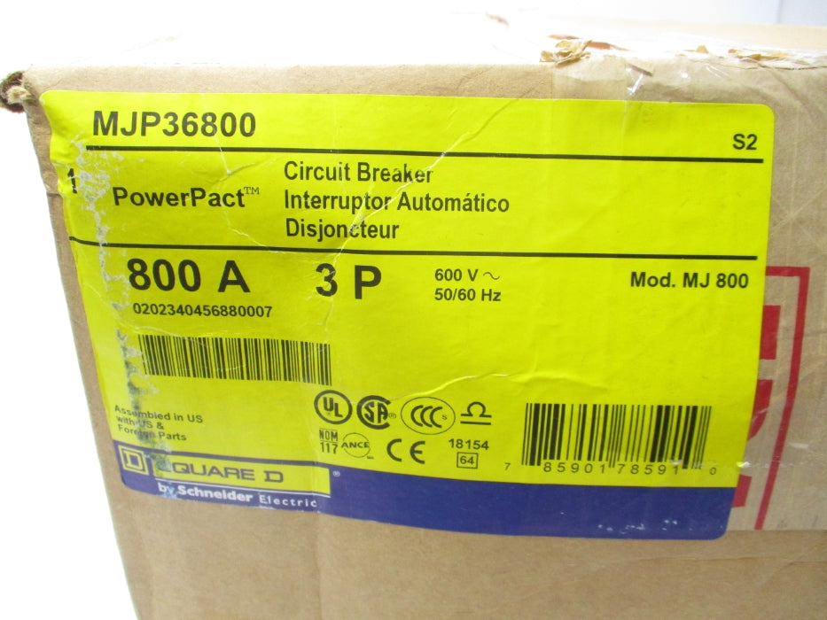 SQUARE D MJP36800 600V 800A NSMP