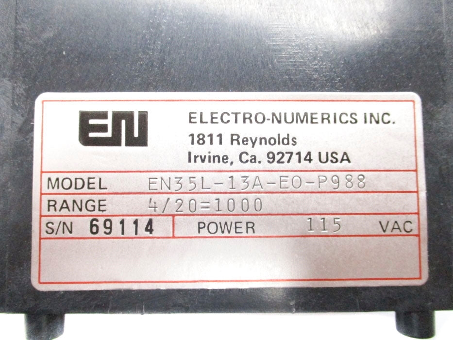 ELECTRO NUMERICS EN35L-13A-E0-P988 UNMP