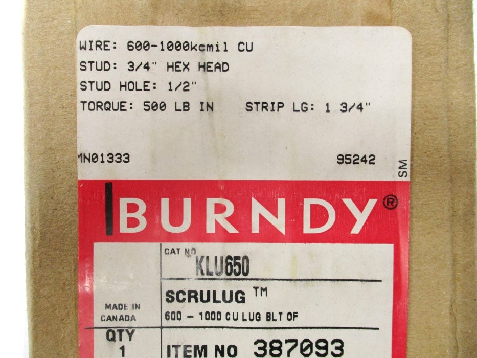 BURNDY KLU650 NSFS