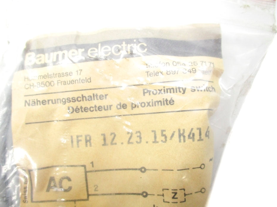BAUMER ELECTRIC IFR12.23.15/K414 NSMP