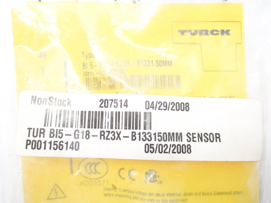TURCK BI5-G18-RZ3X-B1331 4373100 (50MM) NSMP