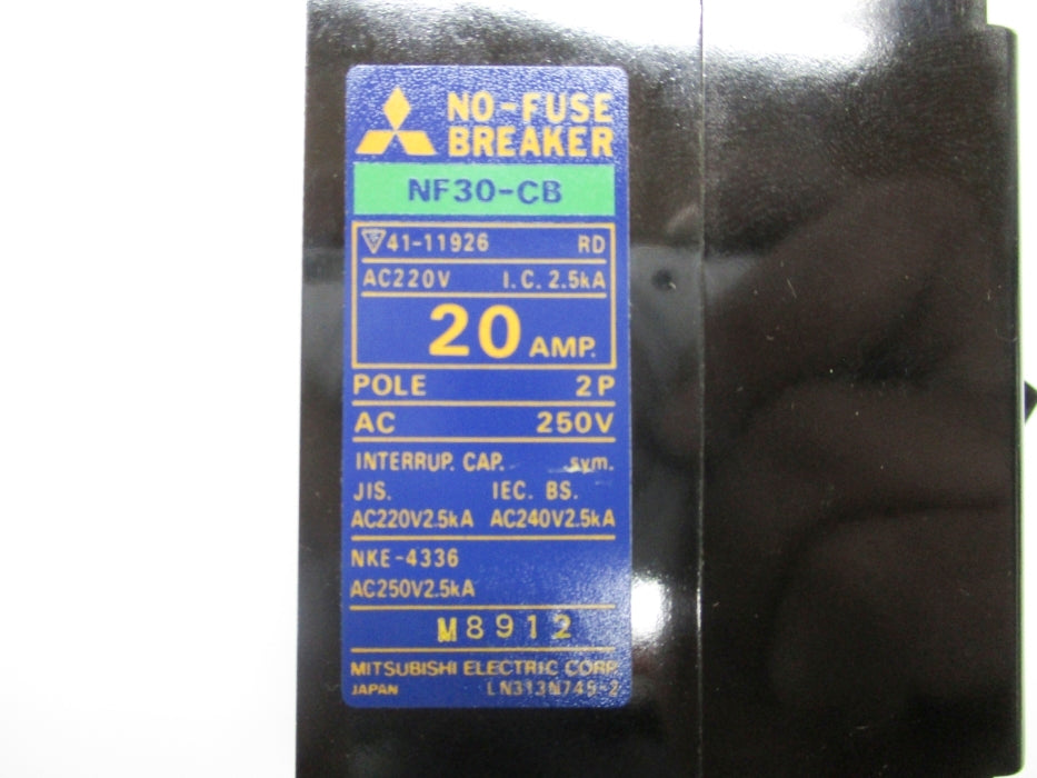 MITSUBISHI NF30-CB-20A 250V 20A NSNP
