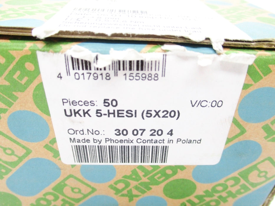 PHOENIX CONTACT UKK5-HESI (PKG OF 50) NSMP