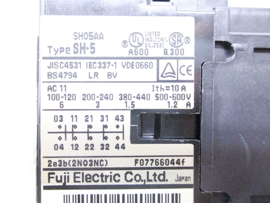 FUJI ELECTRIC SH05AA-H23 SH-5 120V 6A NSMP