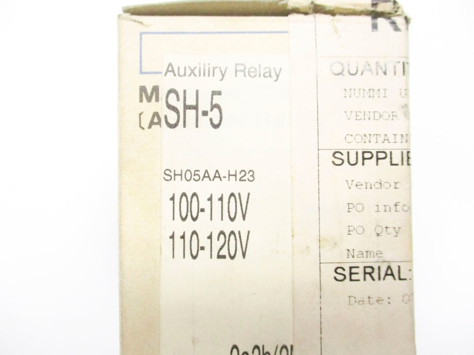 FUJI ELECTRIC SH05AA-H23 SH-5 120V 6A NSMP