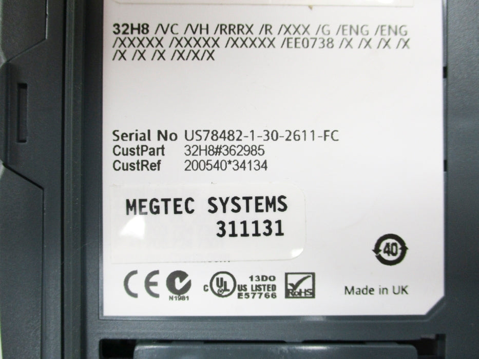 EUROTHERM 32H8/VC/VH/RRRX/R/XXX/G/ENG/ENG/XXXXX/XXXXX/XXXXX/EE0738/X/X NSMP
