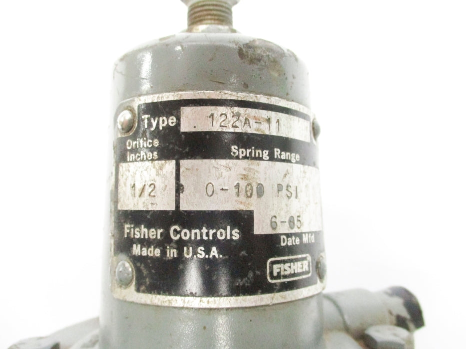 FISHER 122A-11 0-100PSI 1/2" UNMP