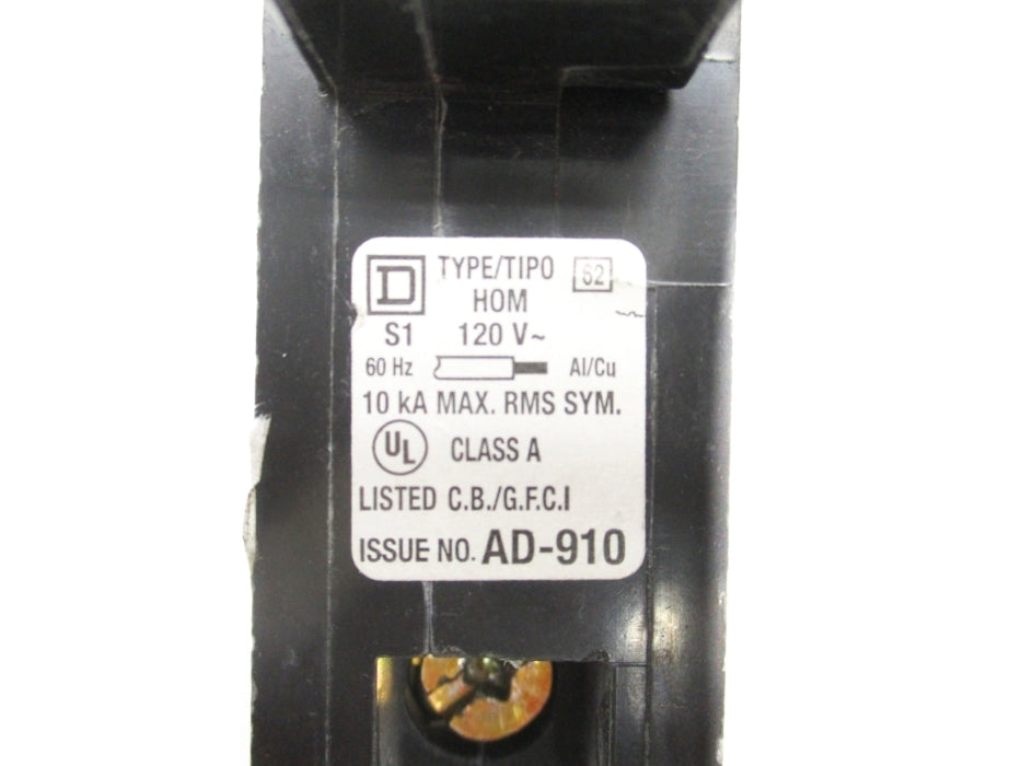 SQUARE D HOM120GFCI 120V 20A NSNP