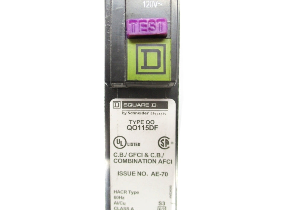 SQUARE D QO115DF 120V 15A NSNP