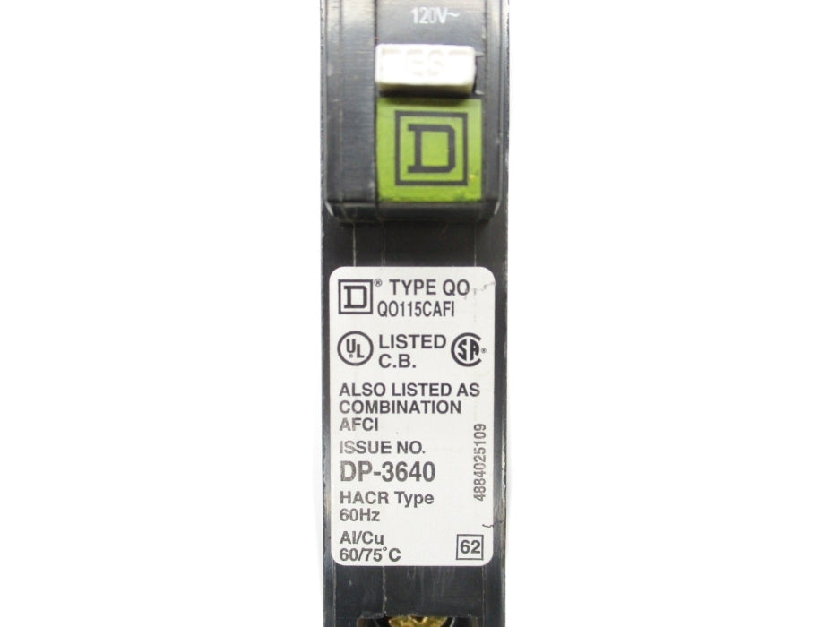 SQUARE D QO115CAFI 120V 15A NSNP