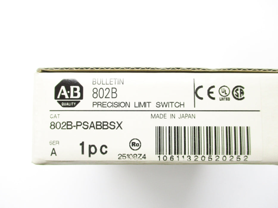 ALLEN BRADLEY 802B-PSABBSX SER. A 480VAC 15A (WH) NSMP