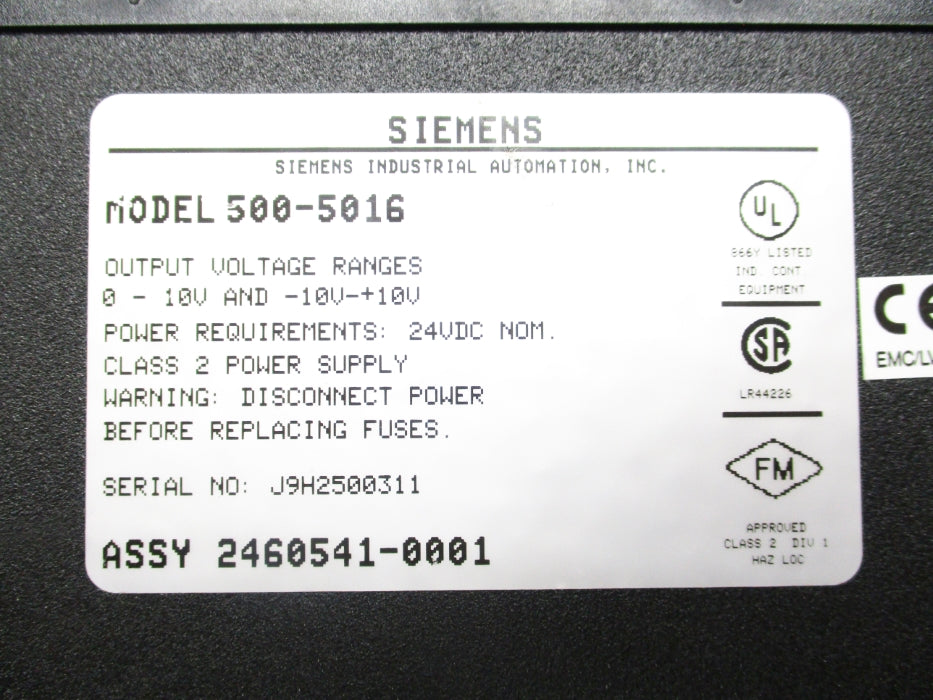 SIEMENS 500-5016 NSNP