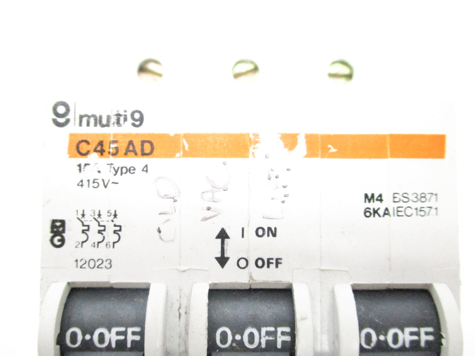 MERLIN GERIN C45AD 12023 415V 15A (AS PICTURED) UNMP