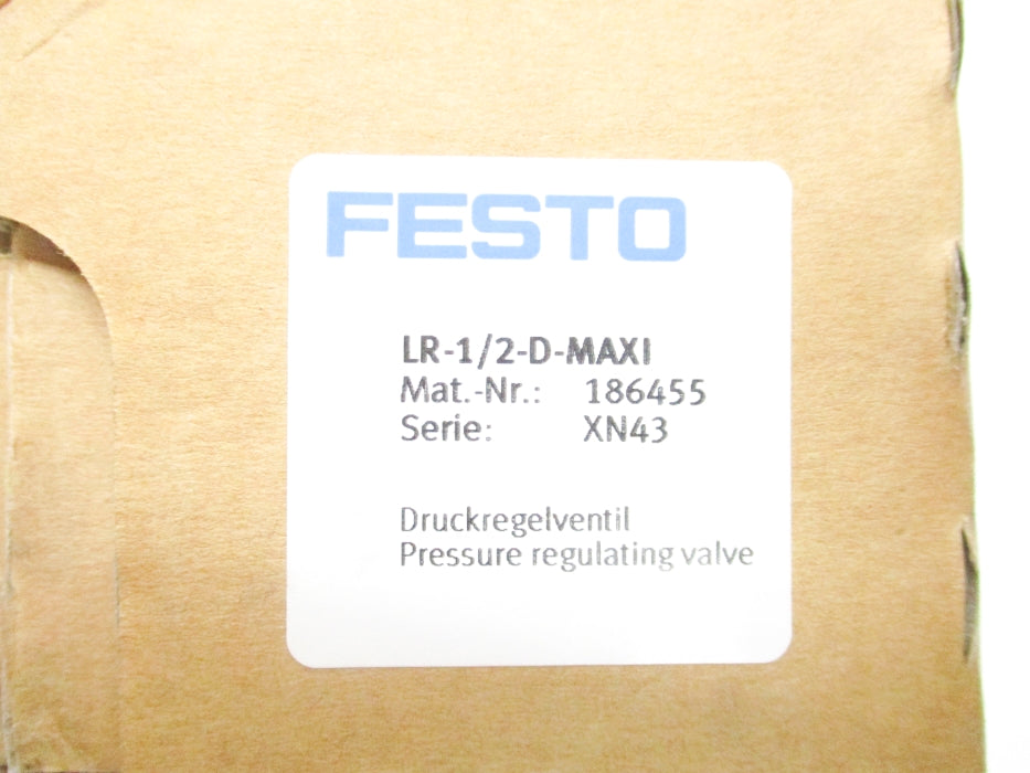 FESTO LR-1/2-D-MAXI 186455 SER. XN43 240PSI NSMP