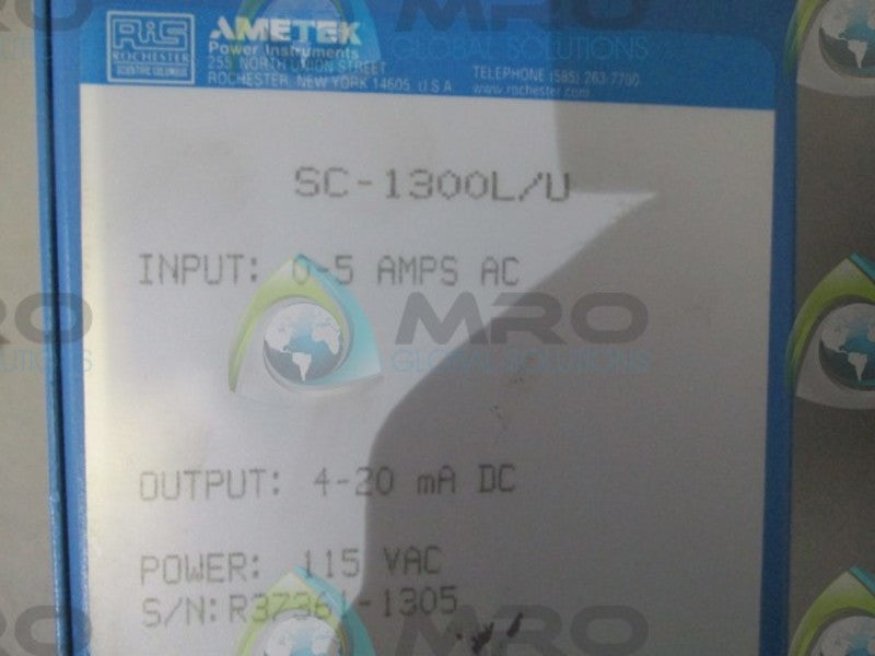 AMETEK SC-1300L/U AC CURRENT VOLTAGE TRANSMITTER  NSNP