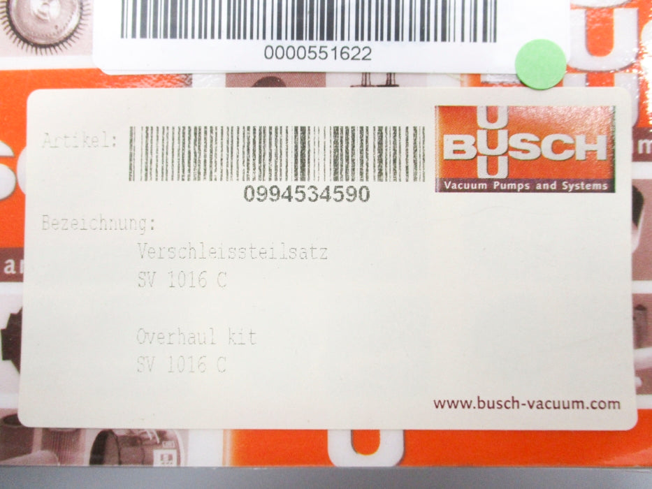 BUSCH SV1016C NSMP