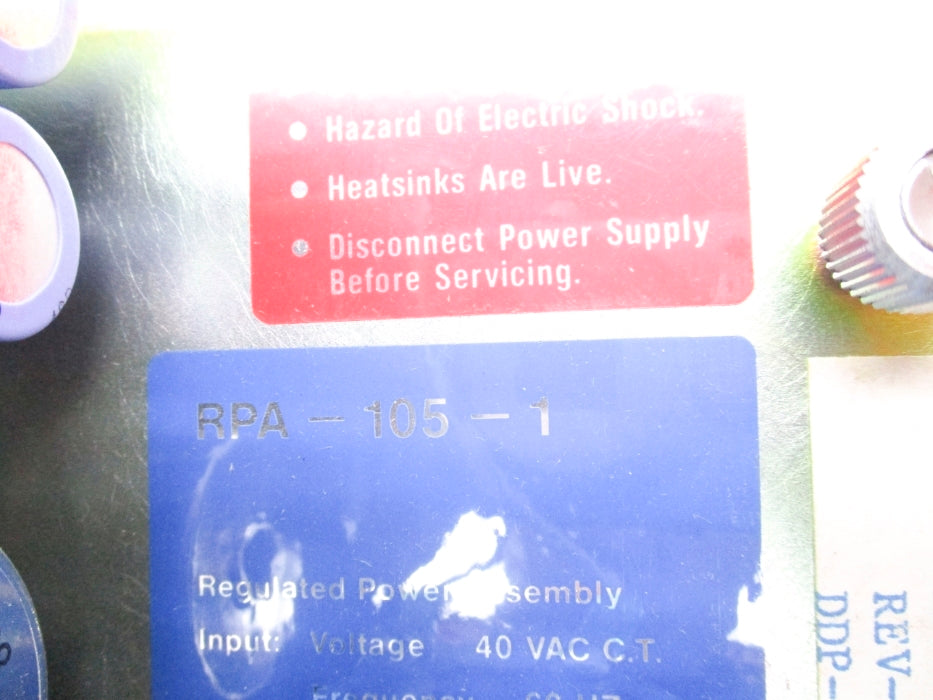 JOHNSON CONTROLS RPA-105-1 UNMP