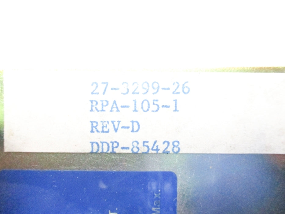 JOHNSON CONTROLS RPA-105-1 UNMP