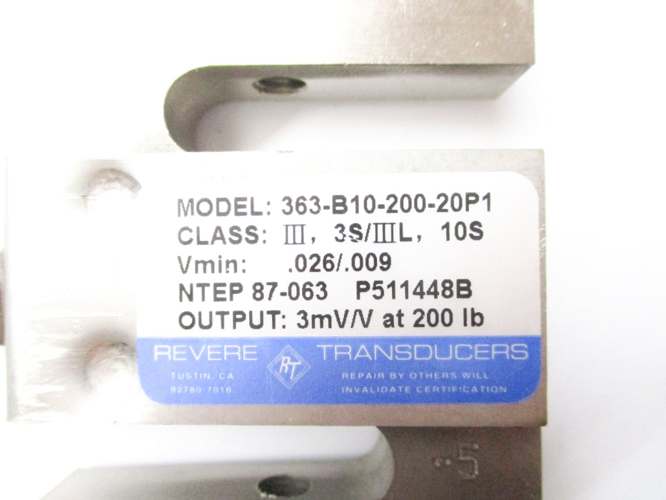 REVERE TRANSDUCERS 363-B10-200-20P1 NSMP