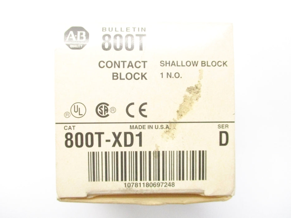 ALLEN BRADLEY 800T-XD1 SER. D (GY/BL) NSMP