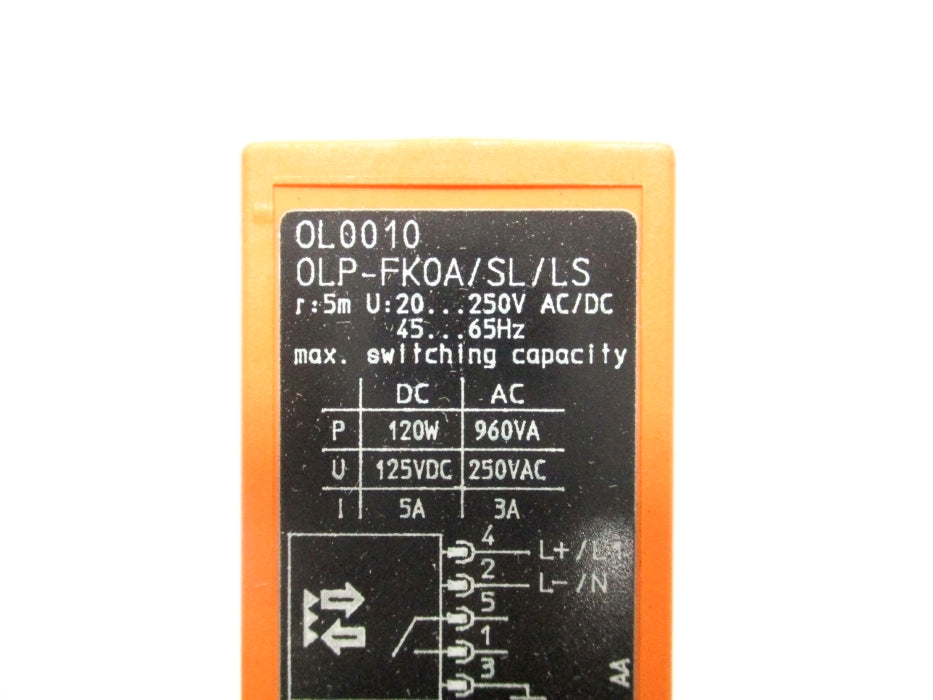 IFM EFECTOR OLP-FKOA/SL/LS-500 OL0010 20-250VAC 5A NSMP
