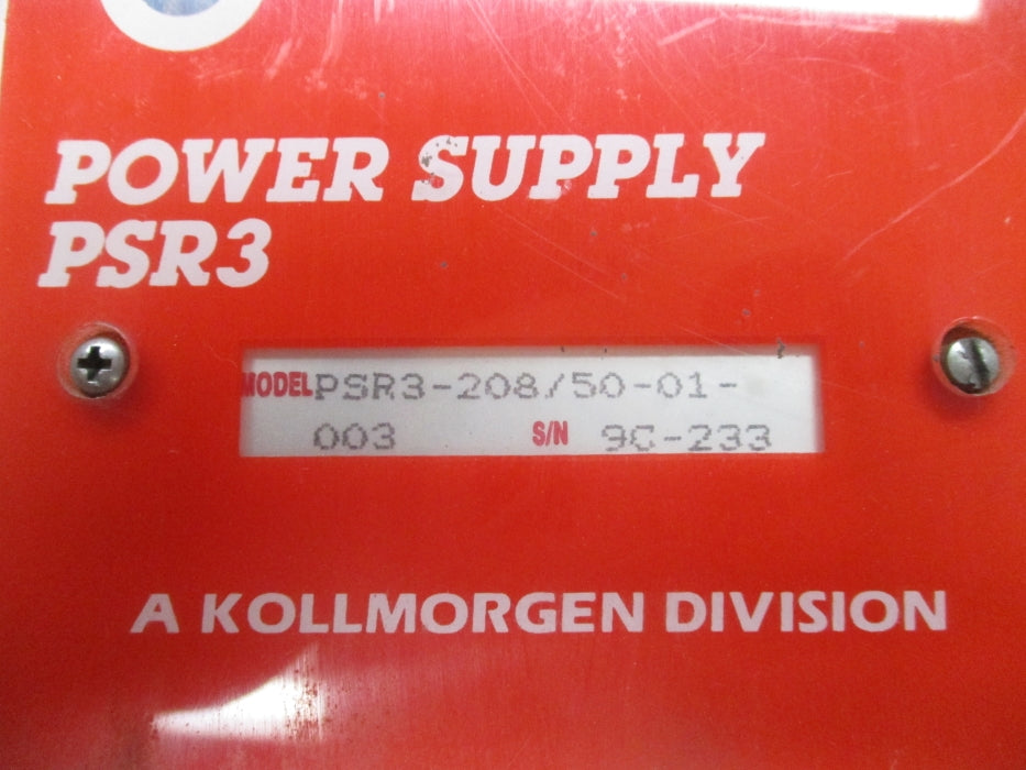 KOLLMORGEN PSR3-208/50-01-003 UNMP