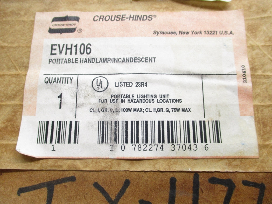 CROUSE-HINDS EVH106 NSMP