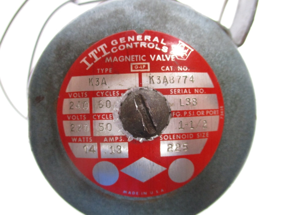 ITT K3AB774 240V 1-1/2PSI UNMP