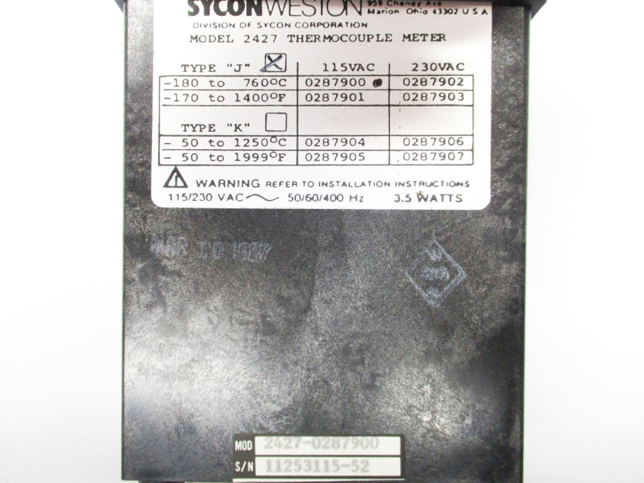 SYCON 2427-0287900 NSMP