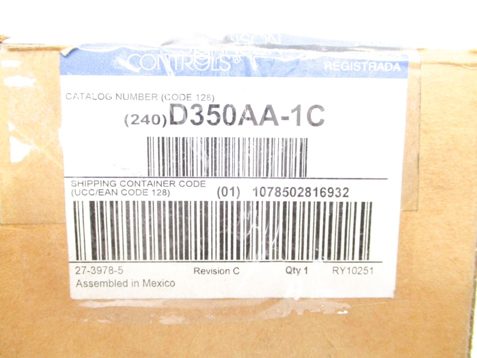 JOHNSON CONTROLS D350AA-1C NSMP