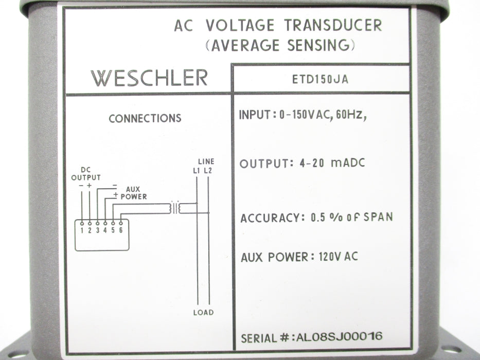 WESCHLER ETD150JA NSMP