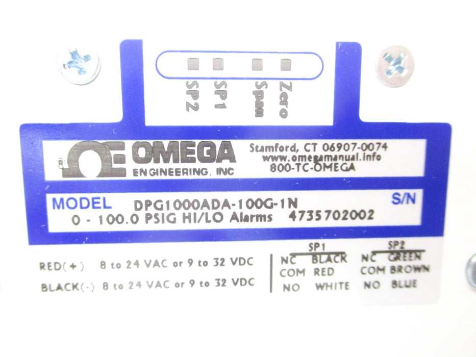 OMEGA DPG1000ADA-100G-1N 0-100PSIG NSMP