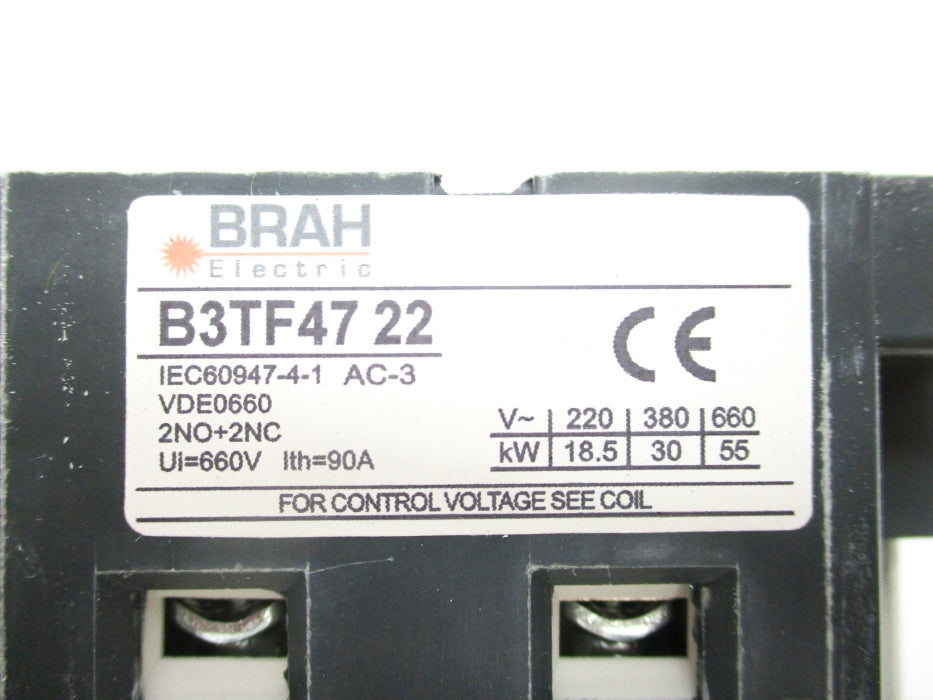 BRAH ELECTRIC B3TF4722 120V NSMP