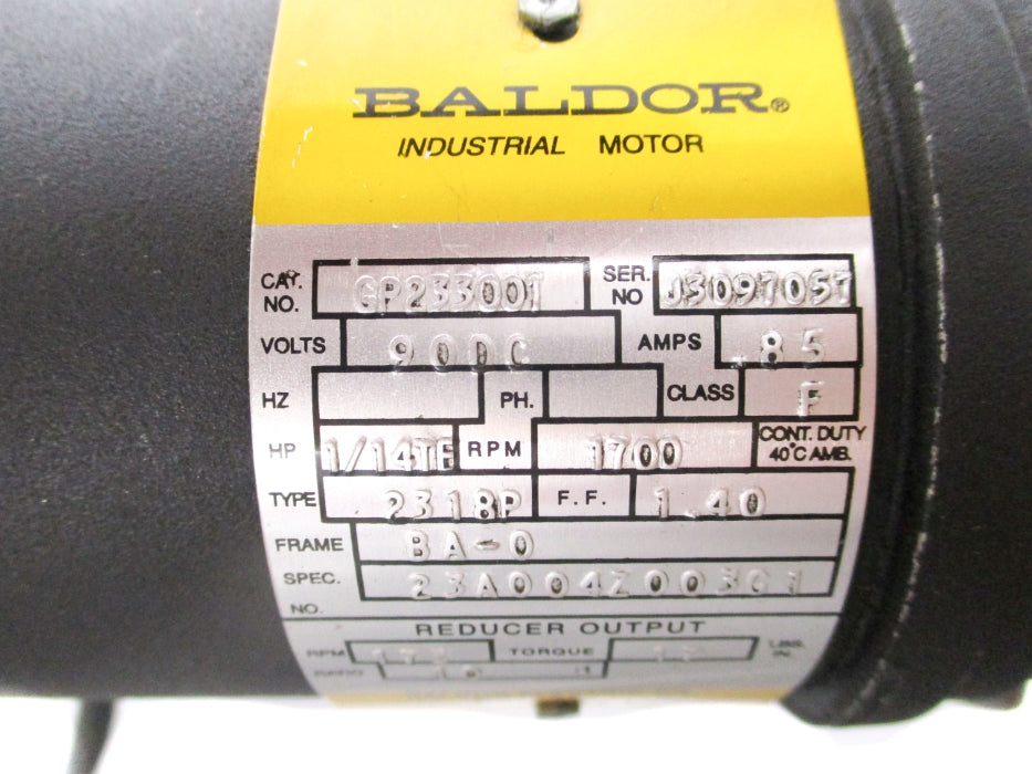 BALDOR GP233001 NSNP