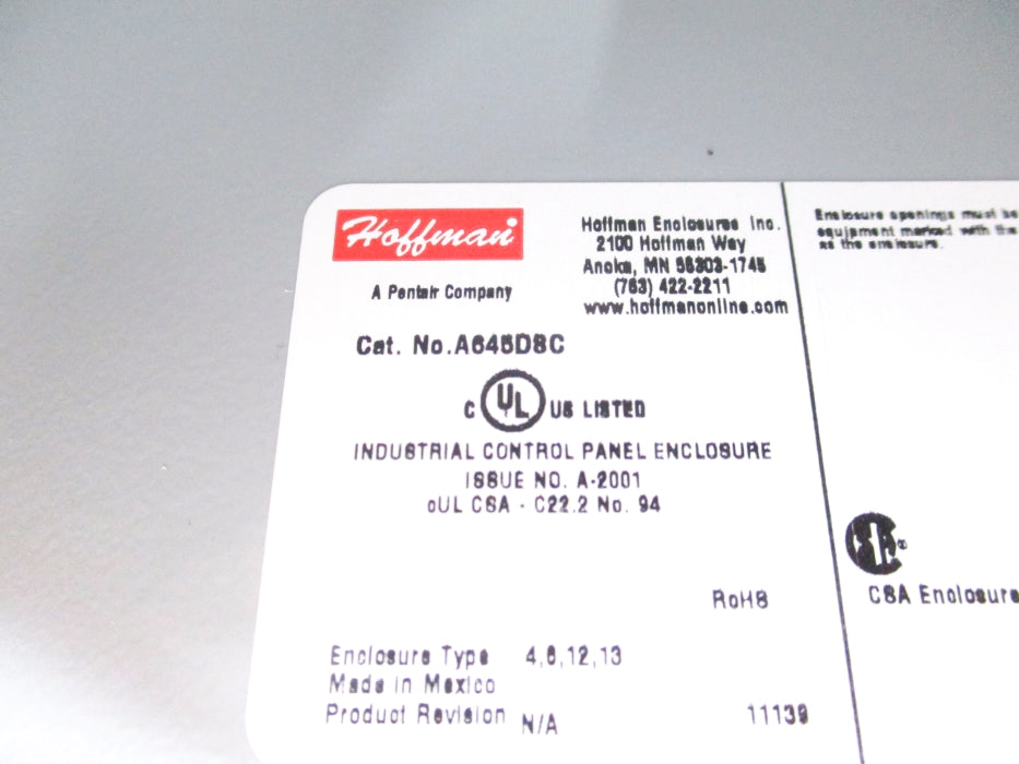 HOFFMAN A645DSC NSNP